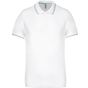 Kariban Polo maille piquée manches courtes homme white/sky_blue/light_grey