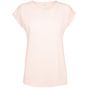 Build Your Brand Ladies Extended Shoulder Tee pink