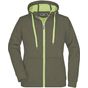 James&Nicholson Ladies' Doubleface Jacket olive/lime_green