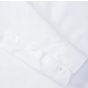Russell Chemise en Popeline Polyester Coton cintrée manches longues homme white