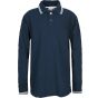 Vesti Kids' long sleeve piqué polo shirt navy/white