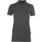 HRM Women's Luxury Stretch Polo Dark grey