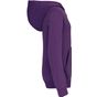 Kariban Sweat-shirt capuche contrastée enfant purple/oxford_grey