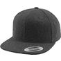 flexfit Melton Wool Snapback Cap dark_grey