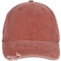 K-up Casquette vintage effet déchiré - 6 panneaux washed_orange_brick