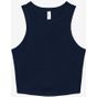 Bella Women's micro rib racer tank solid_navy_blend