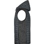 James&Nicholson Men´s Knitted Hybrid Vest grey_melange/anthracite_melange