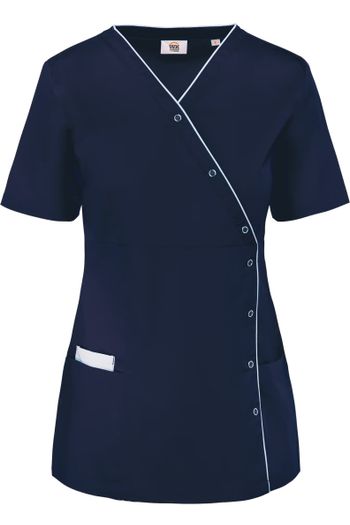 Image produit Blouse polycoton avec boutons-pression femme