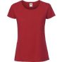 fruit of the loom Ladies Iconic 195 ringspun premium T red