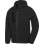 Result 3-layer recycled printable casual hooded softshell black/black