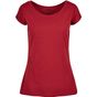 Build Your Brand Basic Ladies Wide Neck Tee burgundy