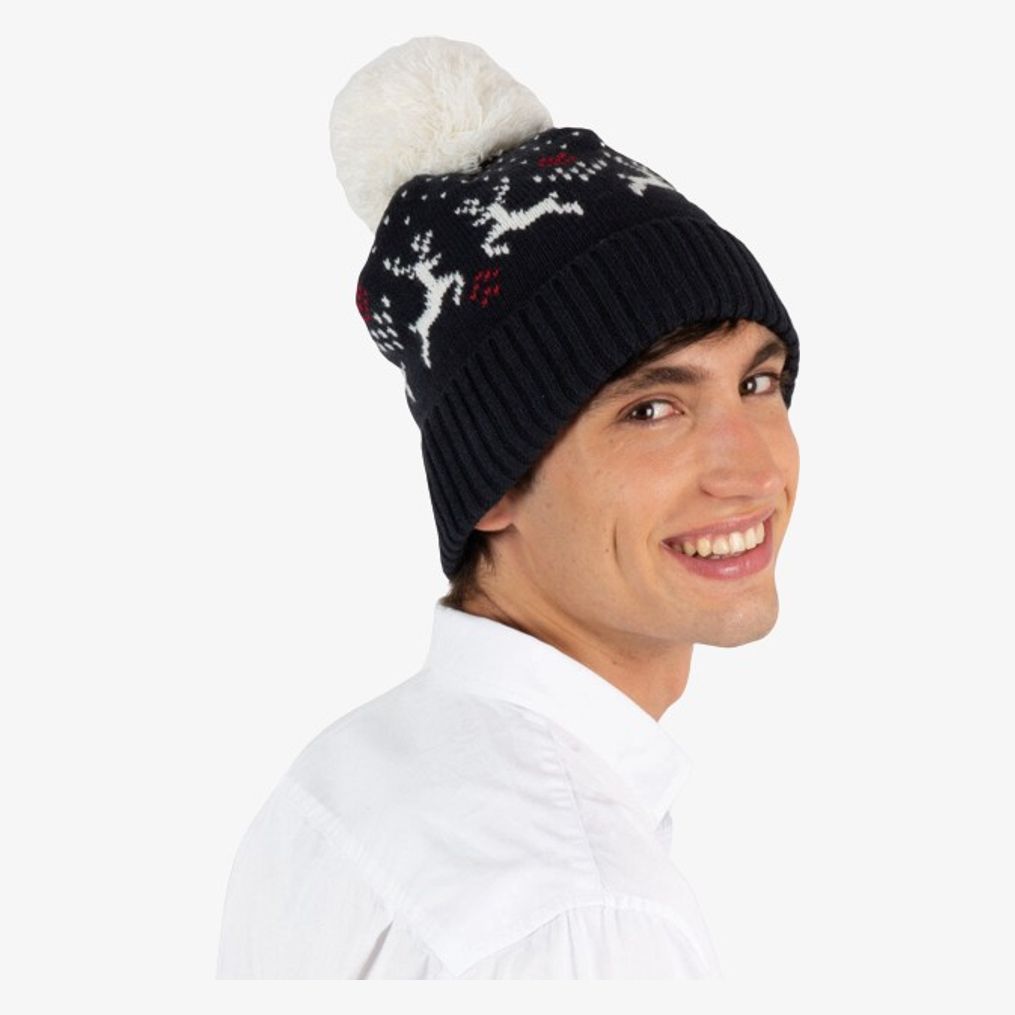 Bonnet Hiver avec motifs rennes k-up