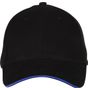 Black&Match Casquette 6 pans black/royal