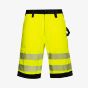 Korntex EOS Hi-Vis workwear shorts with printing areas