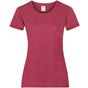 fruit of the loom Tee-shirt femme Valueweight rouge_chine