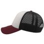 Atlantis Rapper Cap white/black/burgundy