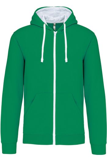 Image produit sweat-shirt zippé capuche contrastée