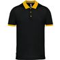 ProAct Polo piqué performance homme black/yellow