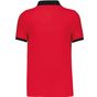 Kariban Polo piqué bicolore homme red/black