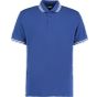 Kustom Kit Tipped Collar Polo Royal / White
