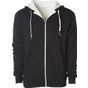 Independent Unisex Sherpa Lined Zip Hooded Jacket black/natural