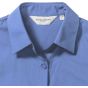 Russell Chemise en Popeline Polyester/Coton classique courtes allongées Femme corporate blue