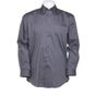 kustom kit Corporate Oxford Shirt LS charcoal