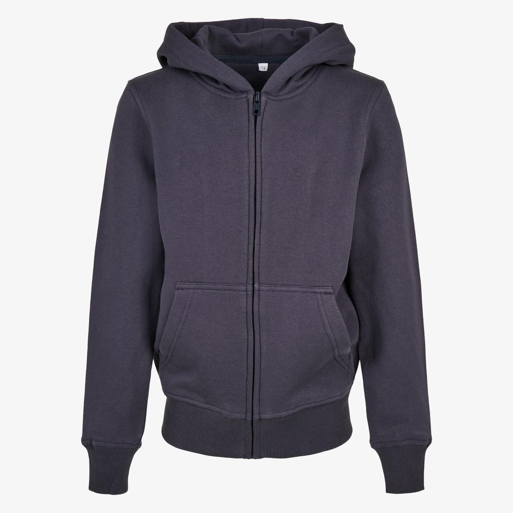 Kids Organic Basic Zip Hoody Build Your Brand