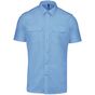 Kariban Chemise pilote manches courtes homme sky_blue