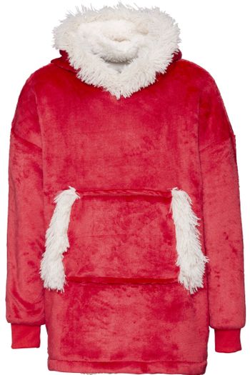 Image produit Le sweat à capuche Ribbon pour enfants de style sherpa, confortable, réversible et oversize