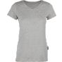 HRM Women's Luxury V-Neck Tees Grey melange