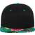 flexfit Hawaiian Snapback black/aqua
