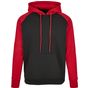 Build Your Brand Basic Basic Raglan Hoody black/red