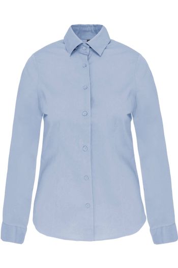Image produit Chemise coton / élasthanne manches longues femme