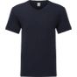 fruit of the loom Iconic V neck T men deep_navy