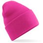 Beechfield Bonnet Original à large revers fuchsia