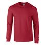 Gildan Adult T-Shirt Ultra-cotton Long Sleeve - cardinal_red - L