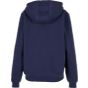 Build Your Brand Ladies Fluffy Zip Hoody Navy