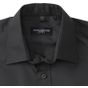 Russell Chemise en Popeline Polyester/Coton classique manches longues homme black