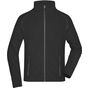 James&Nicholson Men's Structure Fleece Jacket black/carbon