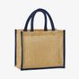 westfordmill Tote bag midi en jute amidonné naturel