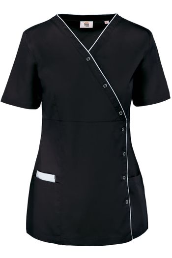 Image produit Blouse polycoton avec boutons-pression femme