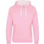 AWDis Just Hoods Varsity Hoodie baby_pink/arctic_white