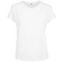 Build Your Brand Ladies Box Tee white