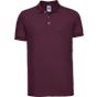 Russell Athletic Men's Fitted Stretch Polo burgundy