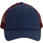 K-up Casquette Trucker - 5 panneaux indigo/indigo/wine