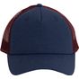 k-up Casquette Trucker - 5 panneaux indigo/indigo/wine