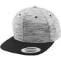 flexfit Stripes Melange Crown Snapback black/grey