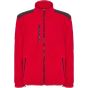 JHK Full zip fleece jacket red/black