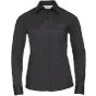 Russell Chemise en Popeline Polyester/Coton classique manches longues femme black